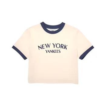 MLB New York Yankees T Shirt Women's Cream