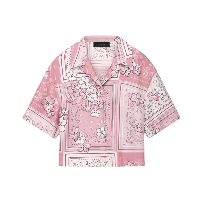 AMIRI Bandana Floral Silk Shirt-0