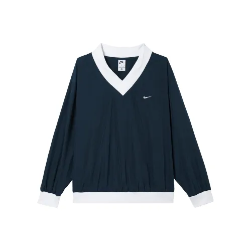 Nike Sportswear Essential Women's Loose Uv Woven Long Sleeve V Neck Top
