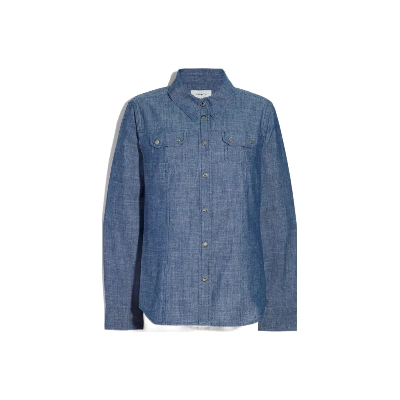 COACH Shirts Women's Blue-0