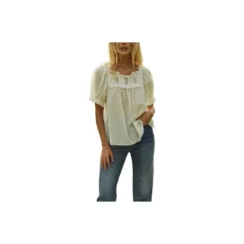DOEN Lace detailed Puff sleeve Blouse