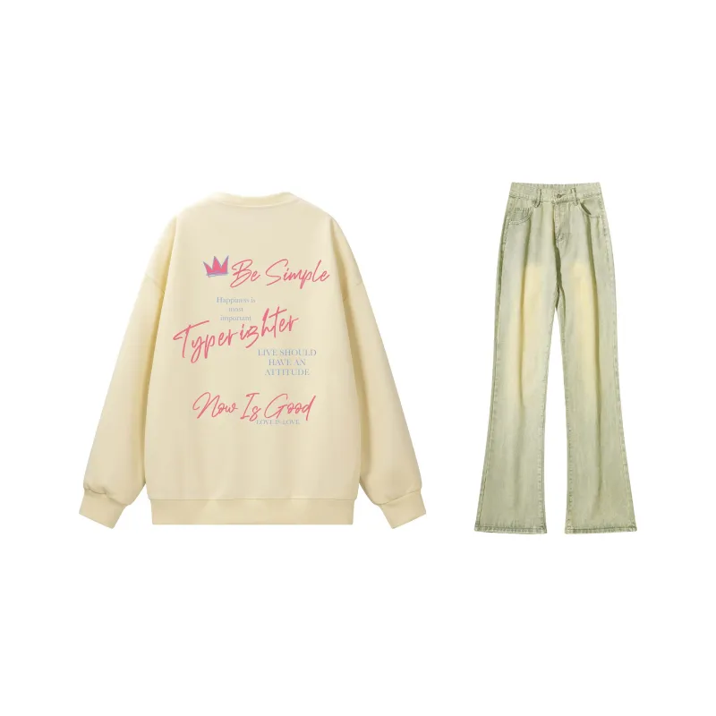 TYPERIGHTER Sweatshirt Set Unisex-13