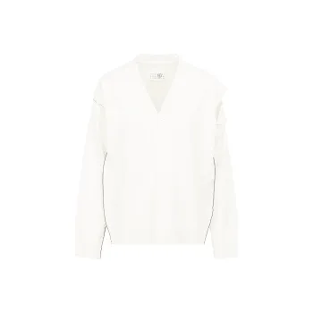 MM6 Maison Margiela V neck Cut out Cardigan