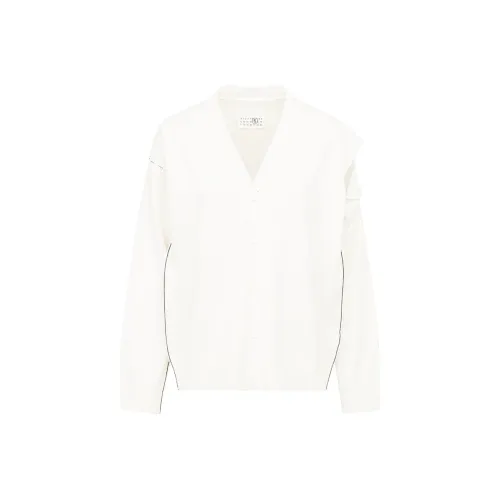 MM6 Maison Margiela V neck Cut out Cardigan