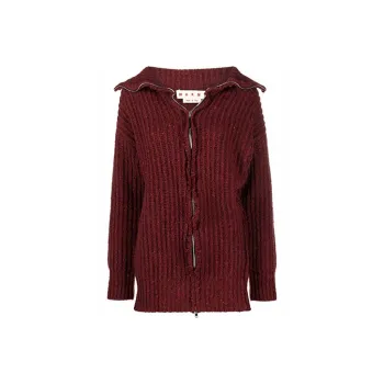 MARNI Fitted Sweater Women's Dark Red