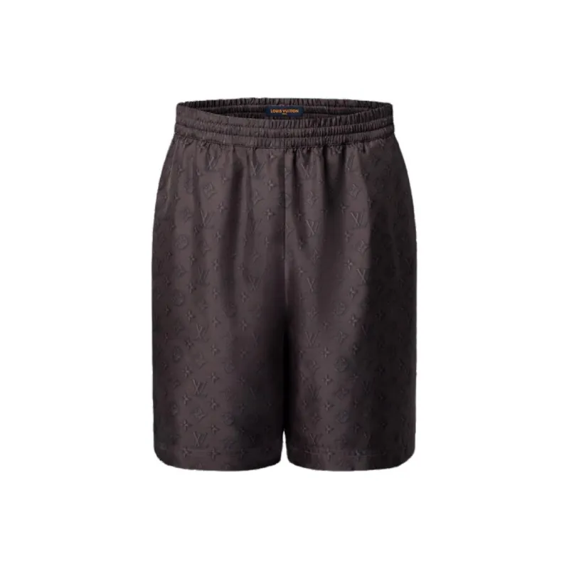 LOUIS VUITTON Printed Monogram Silk Shorts-0
