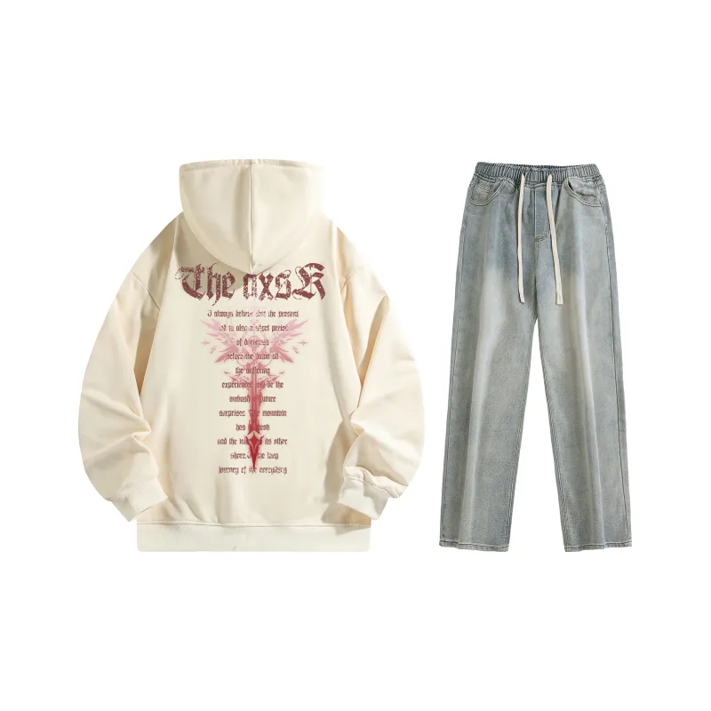 A.X.S.K Sweatshirt Sets Unisex-129