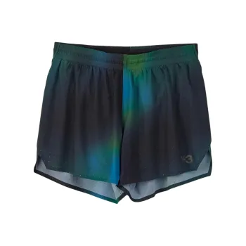 Y 3 Free Shipping With AdiClub Y 3 Allover Print Running Shorts