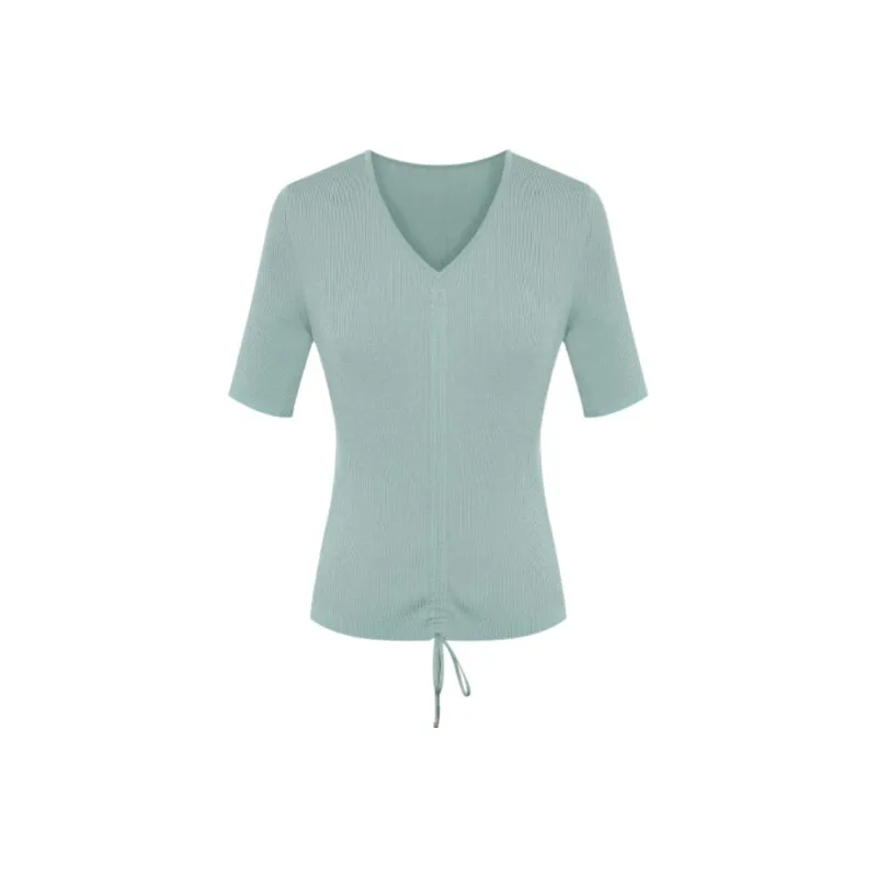 BBLLUUEE T Shirt Women's Teal Water Green-0