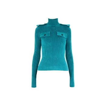 Bottega Veneta Rib Knit Cut Out Jumper