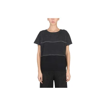 Fabiana Filippi Lurex Detailed Turtleneck Jumper
