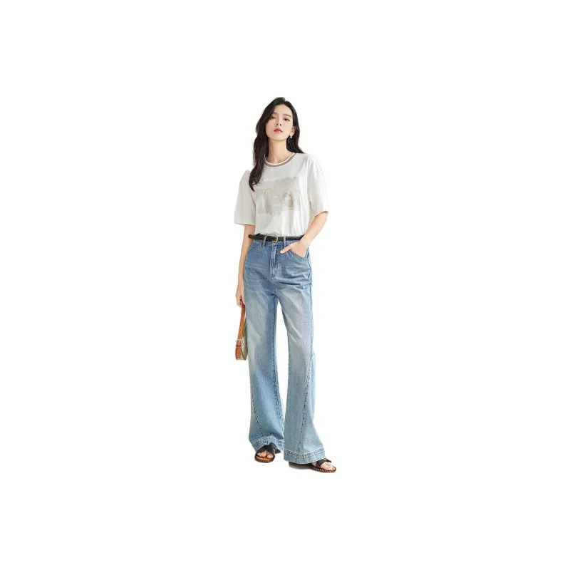 DIALOGUE To White X Feng Wei Artist Co-titled Series T-Shirts Women's White-0