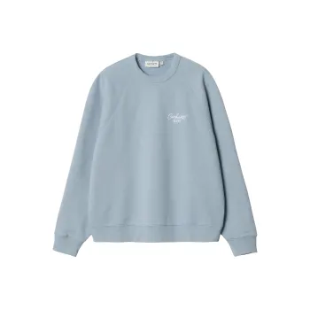 Carhartt WIP FW24 W' Signature Sweat Sweatshirt Women's Ice Blue