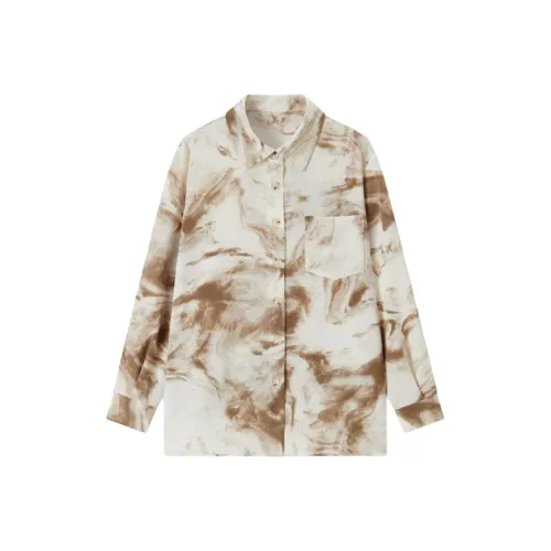 EICHITOO Shirt Women's Ecru Pattern