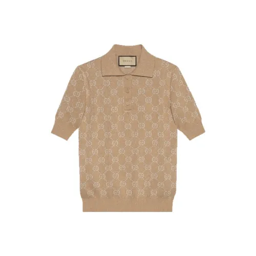 GUCCI Polo Shirts Women's Brown
