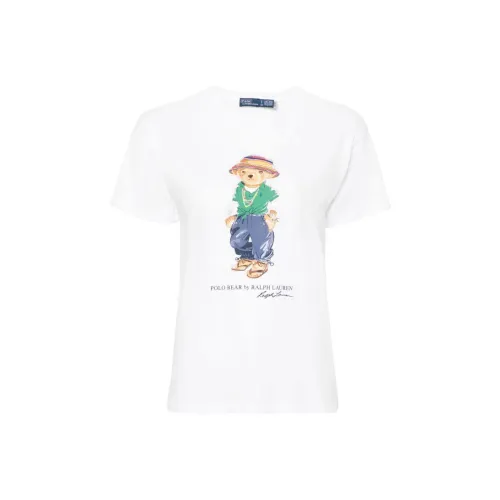 Polo Ralph Lauren Polo Bear print Cotton T shirt