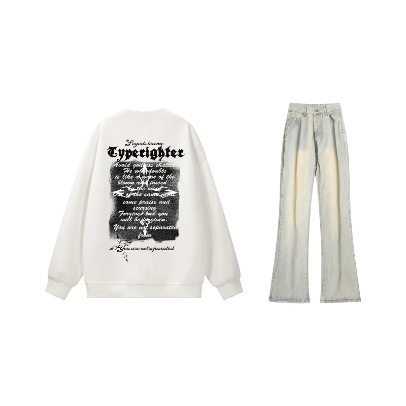 TYPERIGHTER Sweatshirt Set Unisex-23