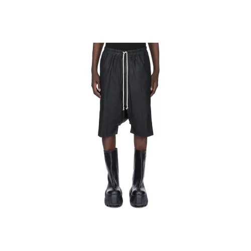 RICK OWENS Leather Rick S Pods Shorts