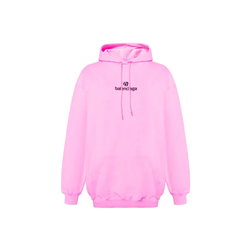 Balenciaga Soccer Hoodie Pink-0