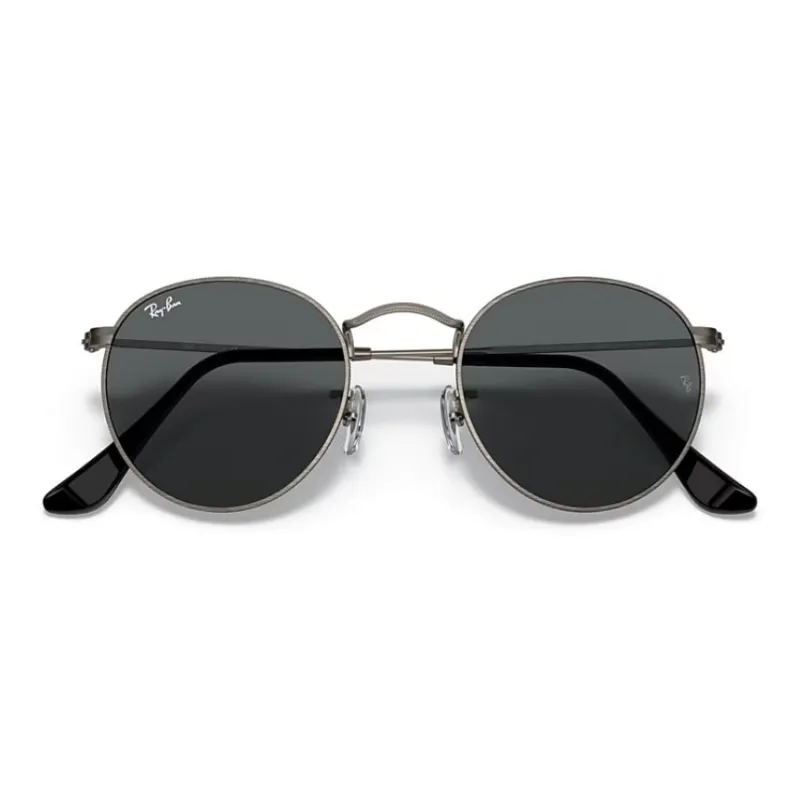 RayBan Metal Round Sunglasses Unisex Bronze-4