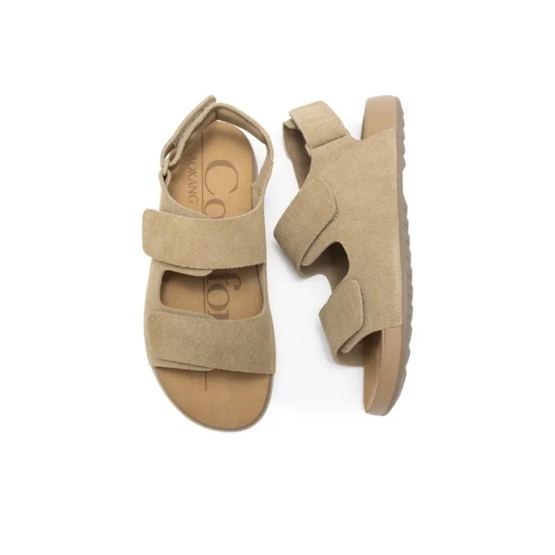 AOKANG Beach Sandals Women's Green-4