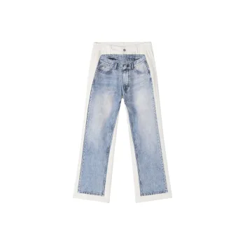 XINYINSU 25SS Jeans Unisex White Blue