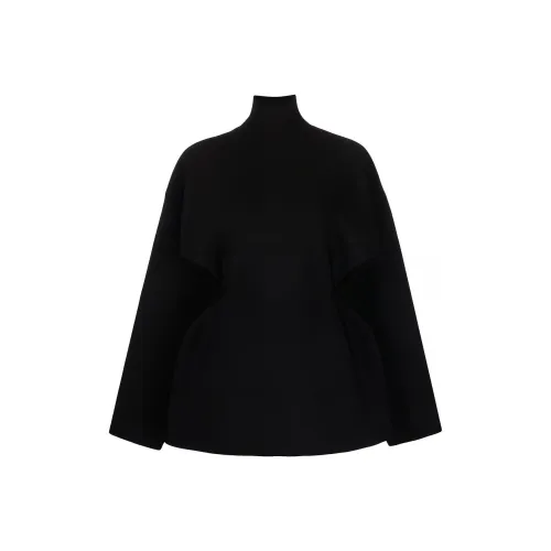 Balenciaga Women's Hourglass Turtleneck Sweater Black