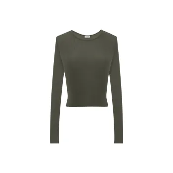 SAINT LAURENT T Shirts Women's Green