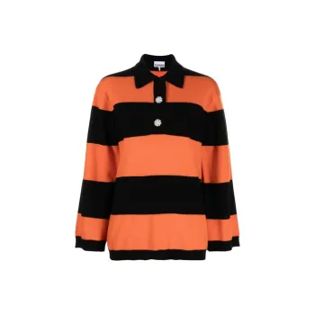 GANNI Polo Shirts Women's Orange