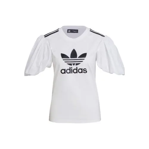 Adidas Originals Puff Sleeve T Shirt Women's White