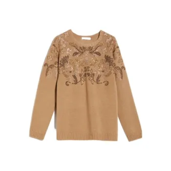 MaxMara Sweater Women's Brown Yellow