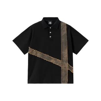 XINYINSU 25SS Polo Shirt Unisex Black