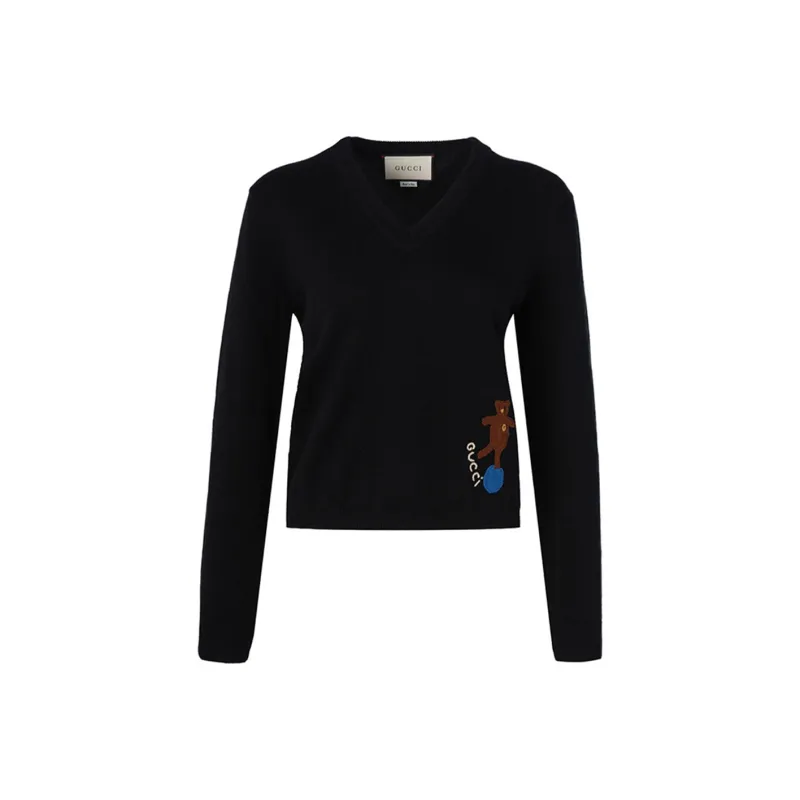 GUCCI Cashmere Sweater Women's Black-0