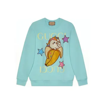 GUCCI X Bananya Printed Sweatshirt Blue
