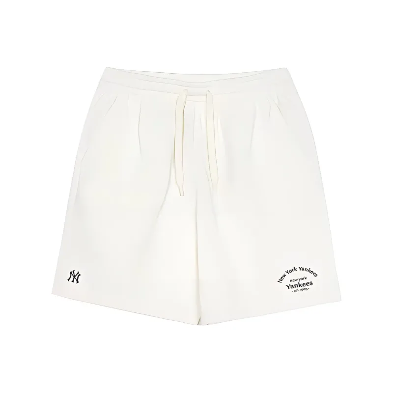 MLB Basic New York Yankees Casual Shorts Unisex Cream-0