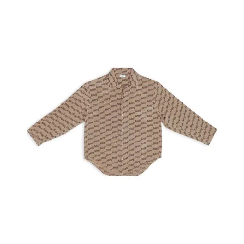 Balenciaga Monogram Shirt 'Beige/Brown'