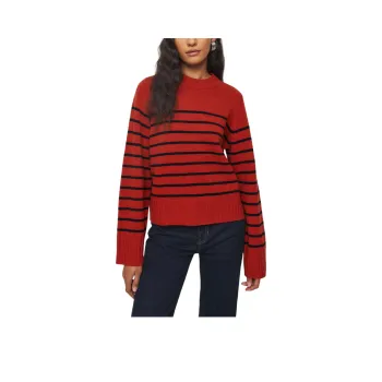 REFORMATION Calloway Regenerative Wool Crew Sweater Women's Sun-Dried Tomato Red