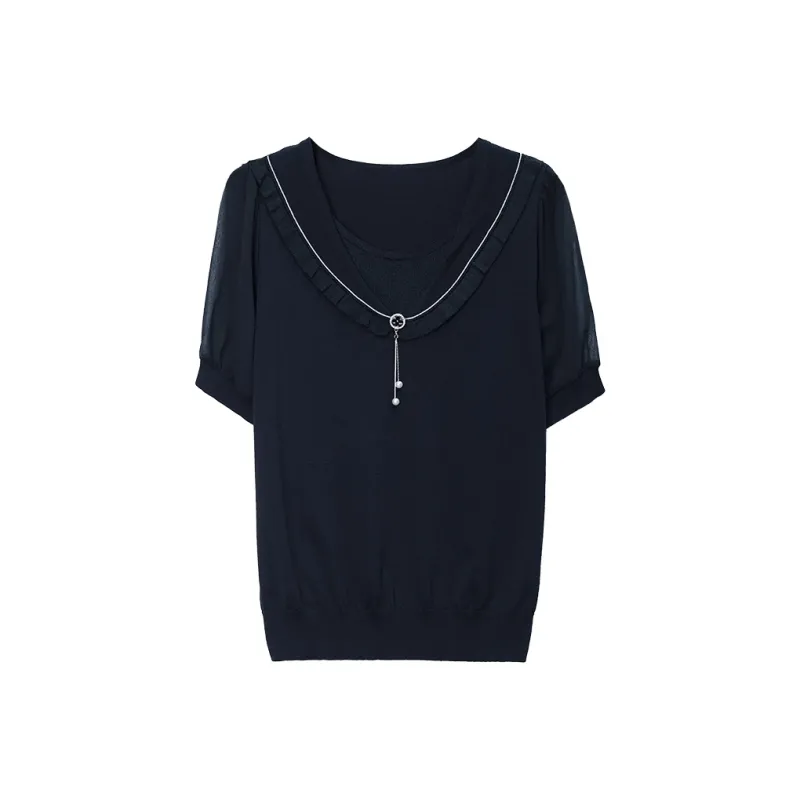 Korean Style Regular T Shirt Women's-6