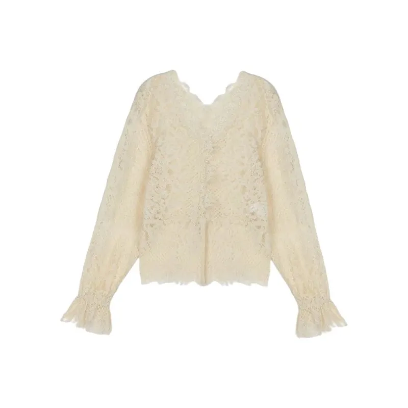 MUKOK Shirt Women's Cream Beige-0