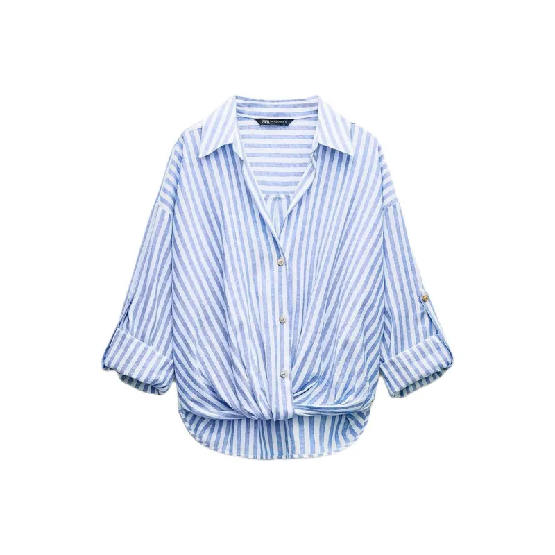 ZARA Shirts Women's Blue/White-0