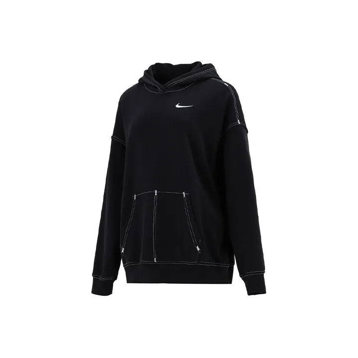Nike NSW Swoosh Oversize Pullover Hoodie Black-0