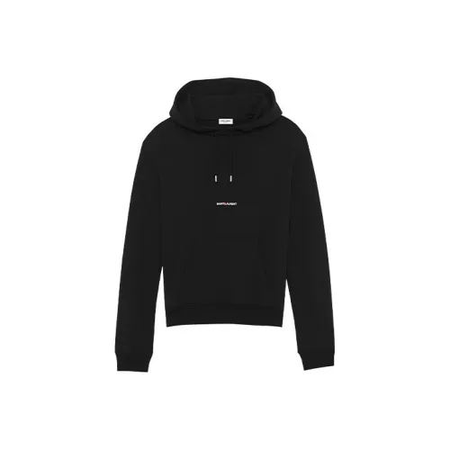 SAINT LAURENT Rive Gauche Hoodie Black