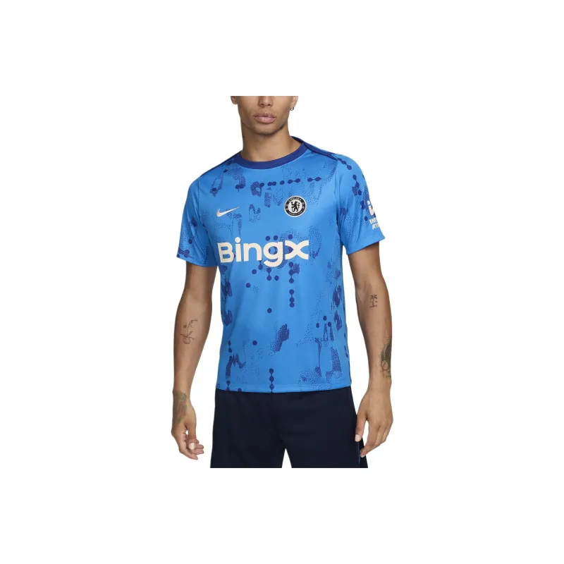 Nike Chelsea Fc Academy Pro Men's Nike Dri FIT Soccer Short Sleeve Pre Match Top-0