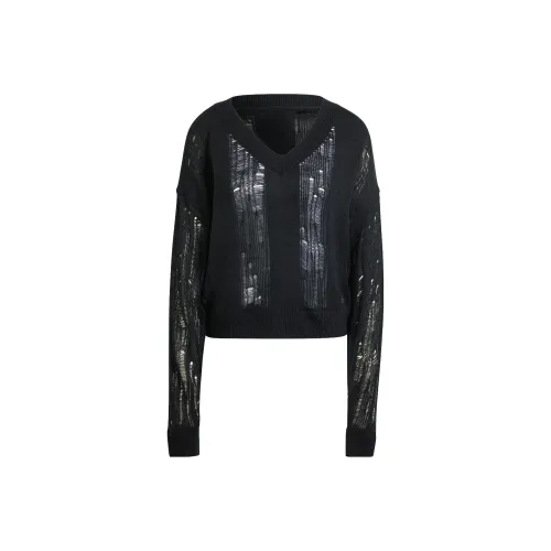 Adidas Originals DISTRESSED CREW SWEATSHIRT Sweater Women's Black