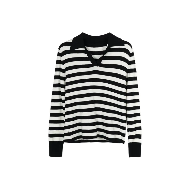 MISSSHINE Sweaters Women's Black/White-0