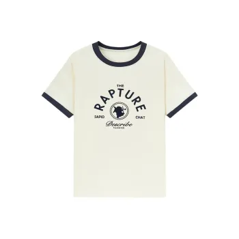 EICHITOO T Shirt Women's Beige Trim
