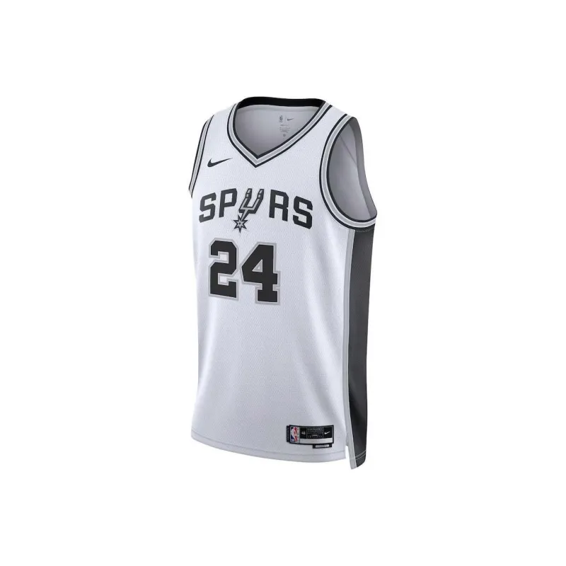 NBA Nike San Antonio Spurs Association Swingman Devin Vassell Basketball Jerseys Unisex White-0