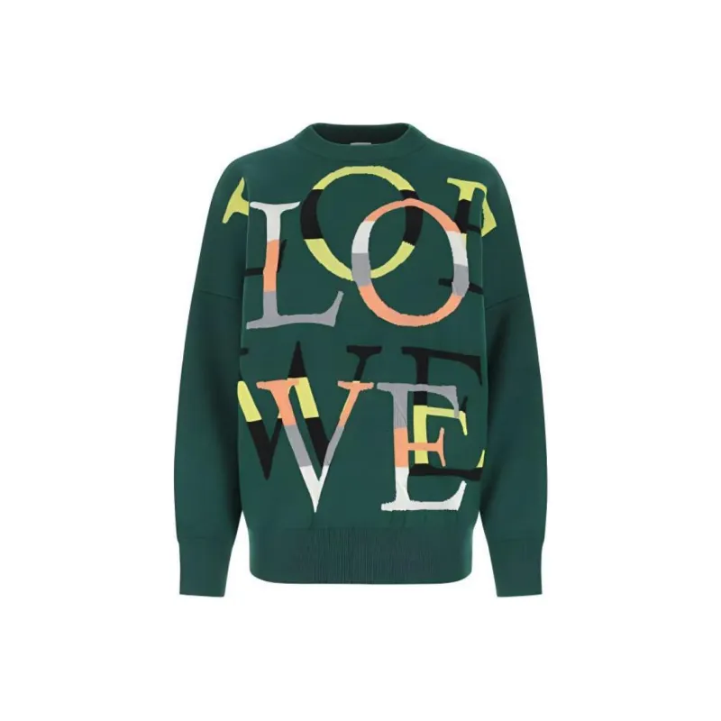 LOEWE SS22 Cashmere Sweater Women's Green-0