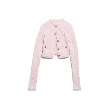 Balenciaga Tweed Cropped Cardigan