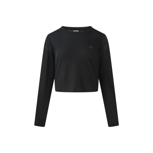 PONY Drop Shoulder Sleeve T Shirt Women's Black